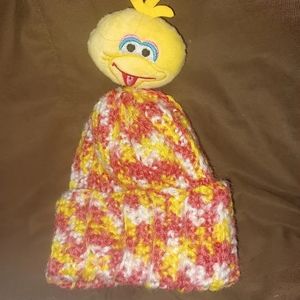 Big Bird crochet beanie